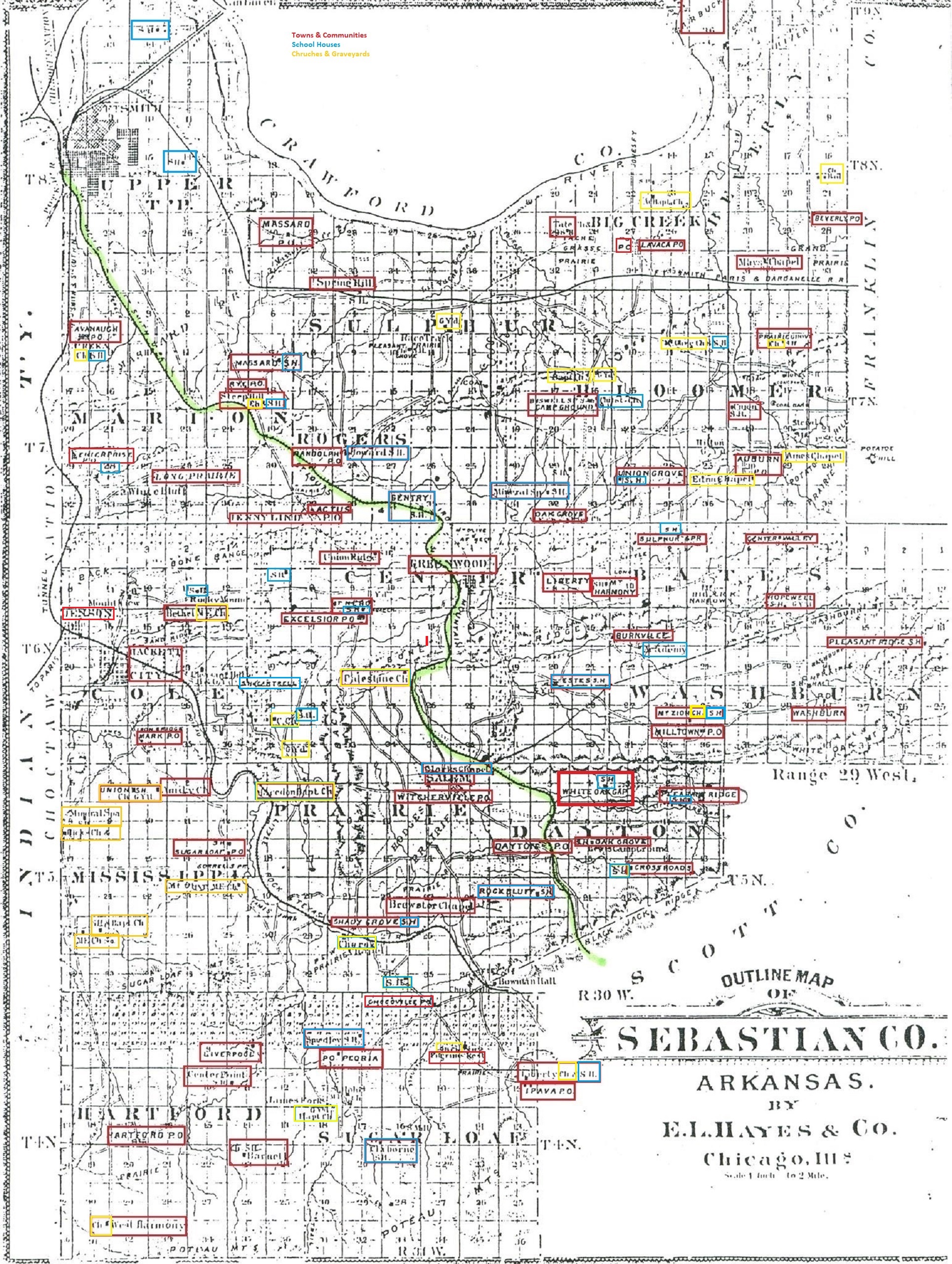 Old Maps of Sebastian Co Ar